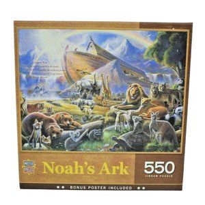 Master Pieces Noah's Ark 550 Piece Jigsaw Puzzle Large Pieces Complete